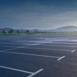 Newly Paved Parking Lot