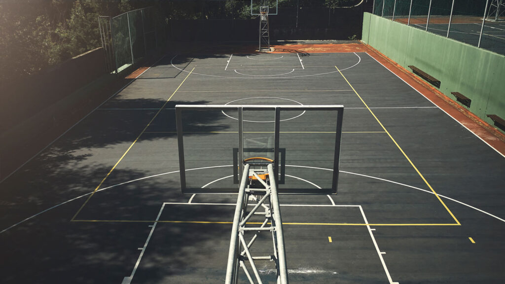 Newly paved Sports Court