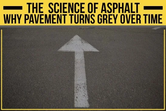 Pavement Marking of Arrow on Asphalt