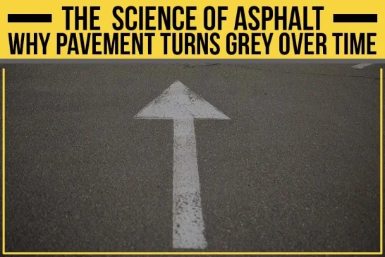 Pavement Marking of Arrow on Asphalt