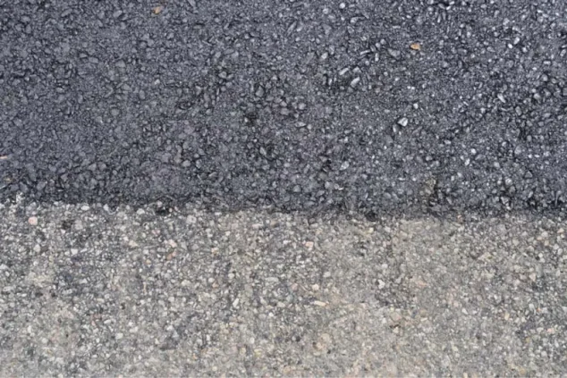 image of asphalt after infrared asphalt repair in charlotte