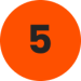 number 5 icon