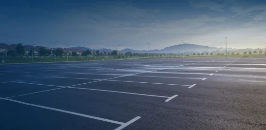 Newly Paved Parking Lot