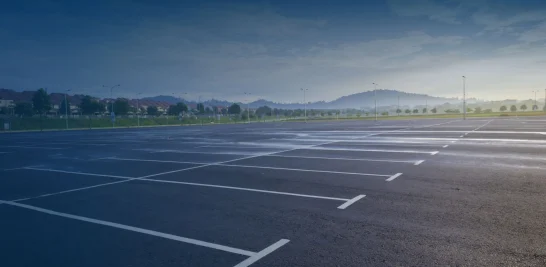 Newly Paved Parking Lot
